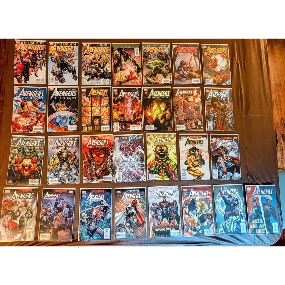 Avengers The Initiative #1–29 Lot Marvel 2007–2010 NM Range‎ Bagged & Boarded